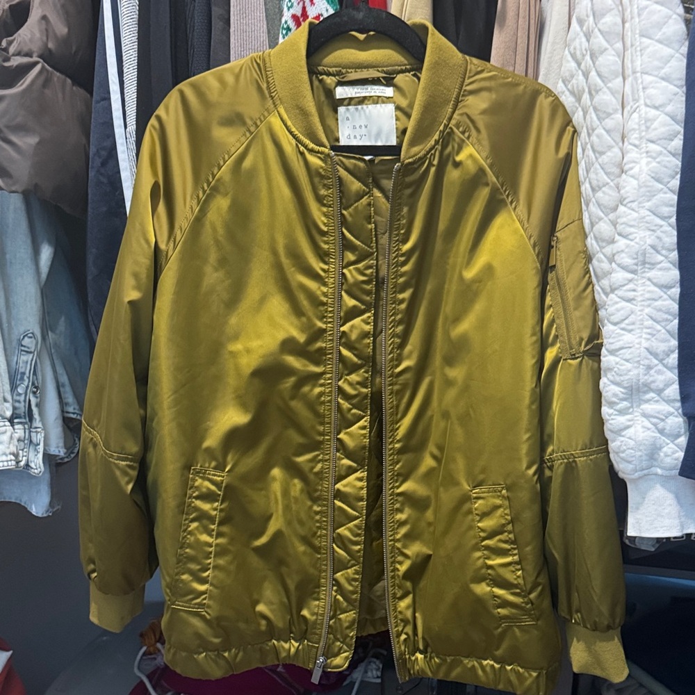 a new day Khaki Women's Bomber Jacket